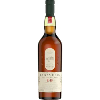 Lagavulin Scotch Single Malt 16 Year Whisky 750ml Islay, Scotland- One of the great classics from Islay. Remarkably balanced, with dry & assertive flavors offset by the sweetness of Sherry oak. Complex, full-bodied, smoky, peaty tastes combine with salty sea tang in this elegant yet powerful Single Malt. 2020 SIP Awards Platinum Winner